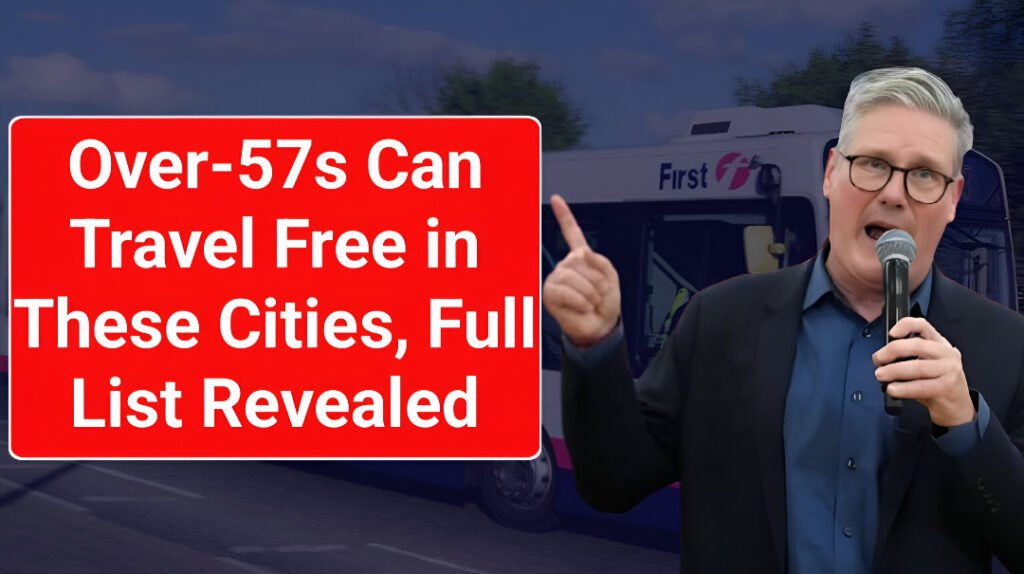 Over-57 free travel UK cities