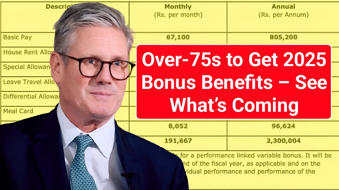 Over-75s Bonus Benefits 2025 UK