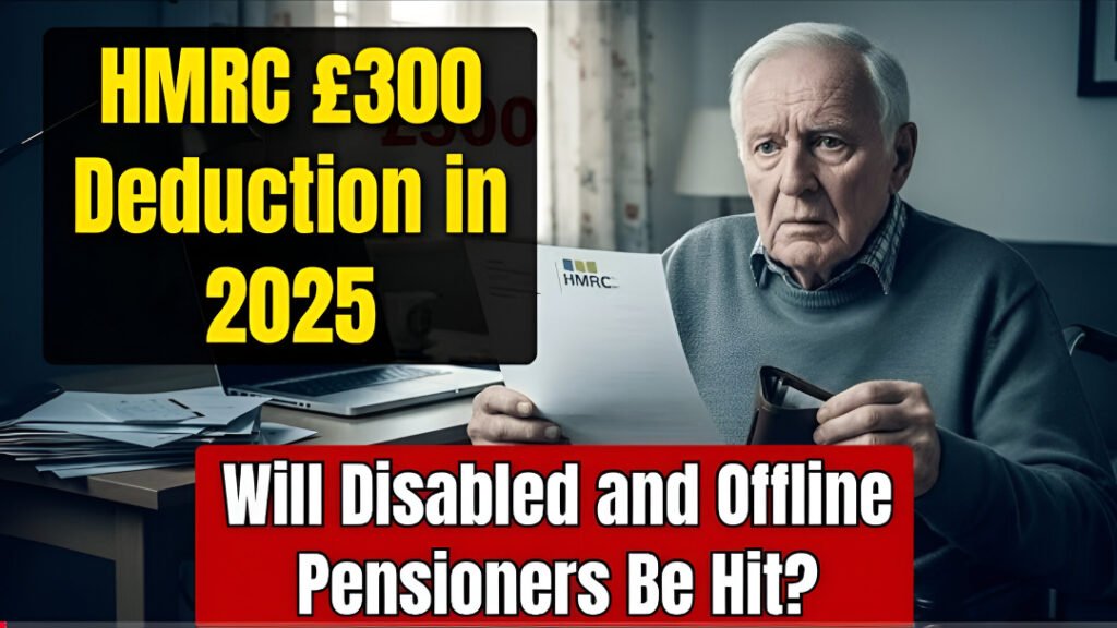 £300 HMRC deduction for disabled and offline pensioners 2025